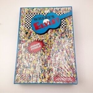 Vintage 1993 Where’s Elvis Jigsaw Puzzle Sealed Buffalo Games John Holliday